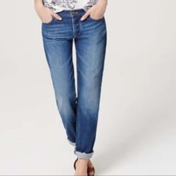 LOFT Denim - LOFT Low Rise Slim Boyfriend Jeans Sz 24